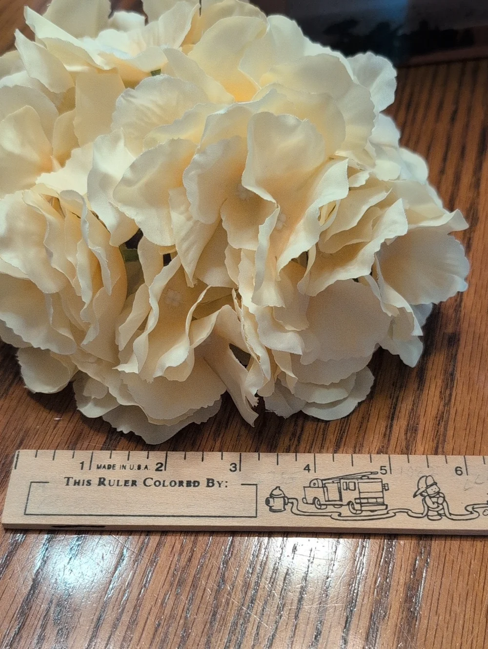 Farmhouse Hydrangea Wall Sconce with Cream Faux Blooms and Mason Jar Light